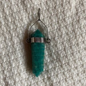 Amazonite Gem Pendant in sterling silver
